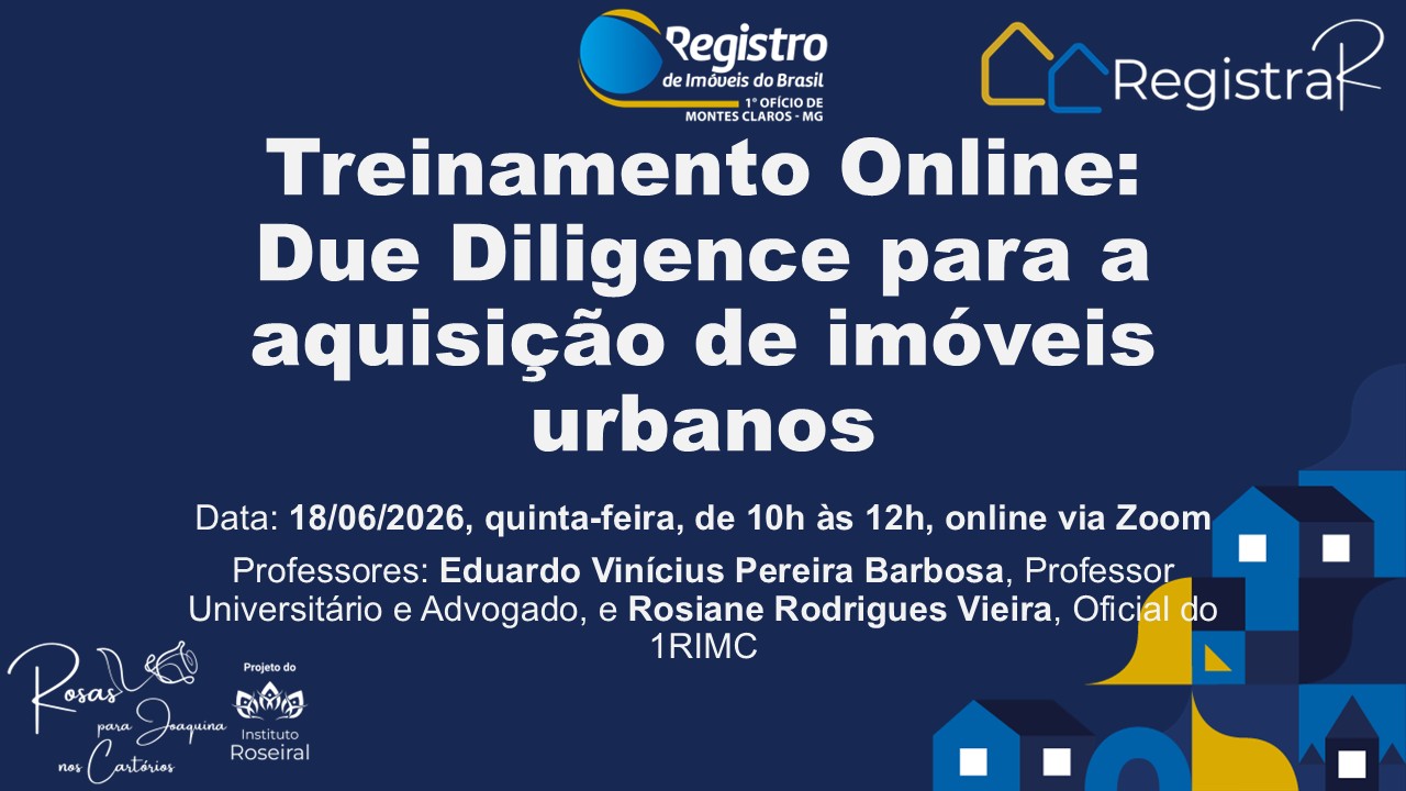 Treinamento online: Due Diligence para a aquisição de imóveis urbanos