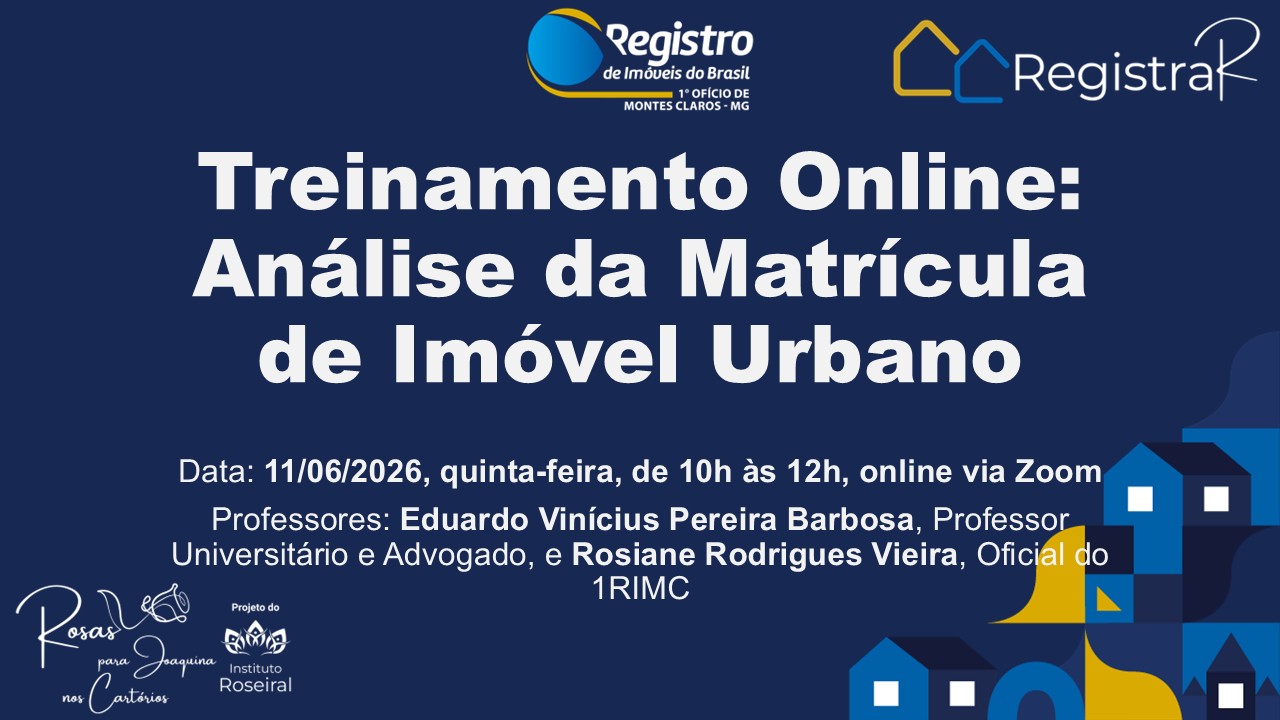Treinamento online: Análise da Matrícula de Imóvel Urbano