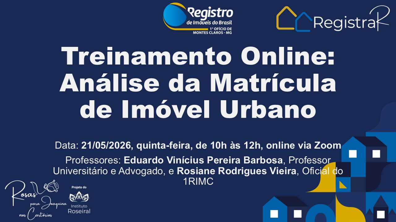 Treinamento online: Análise da Matrícula de Imóvel Urbano